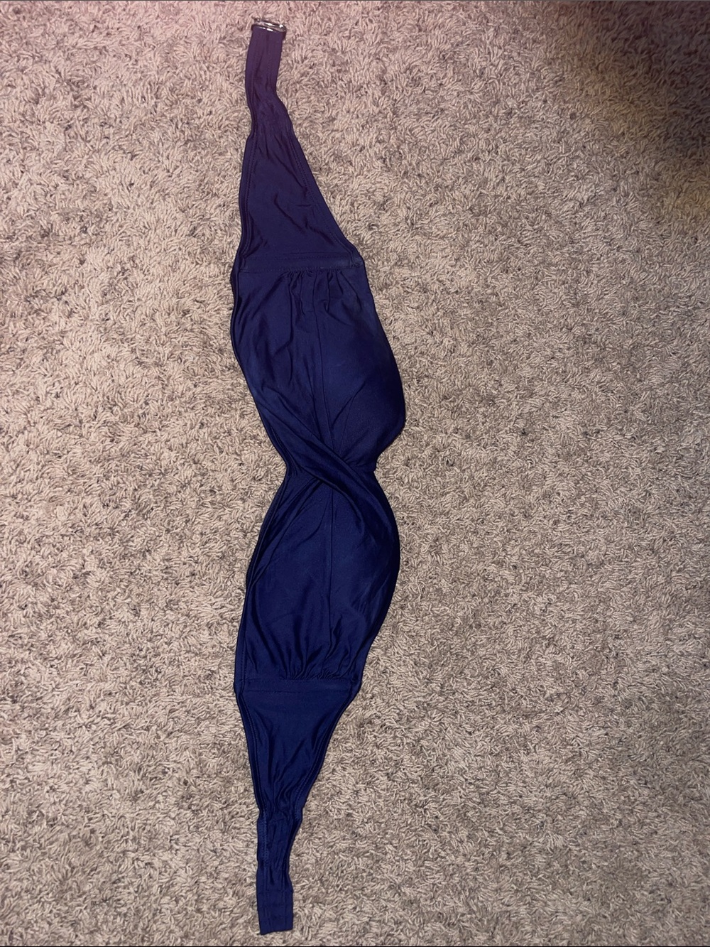 Navy Blue Strapless Bikini Top size L